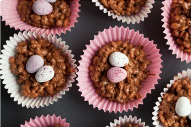 Chocolate Rice Crispy Buns